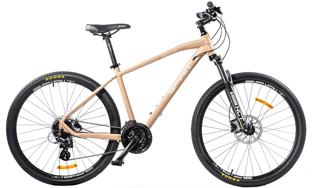 Велосипед Spirit Echo 7.2 27,5" размер L 2021 Серо-оранжевый